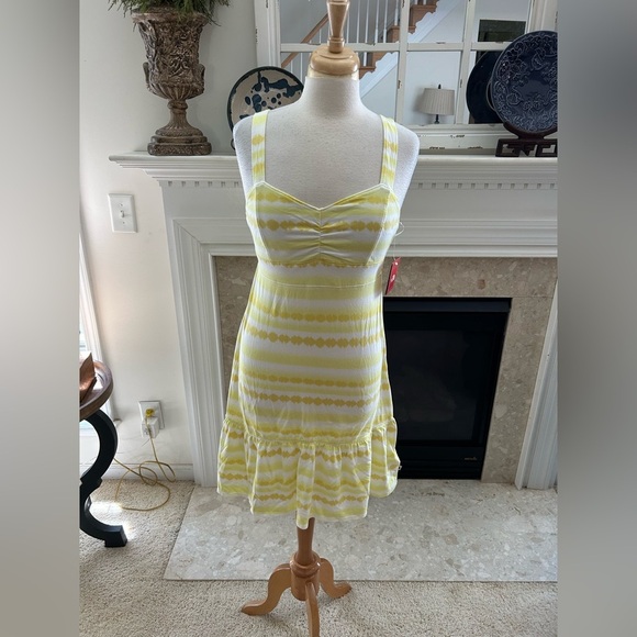 NWT North Face Yellow Striped Sundress - Picture 1 of 11